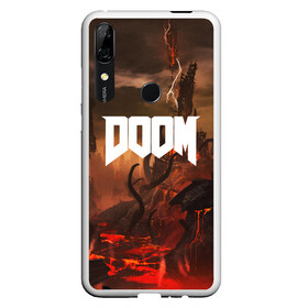 Чехол для Honor P Smart Z с принтом DOOM в Курске, Силикон | Область печати: задняя сторона чехла, без боковых панелей | demon | devil | doom | doom vfr | evil | game | mars | red | демон | дум | игры | космос | красная планета | марс | пришельцы