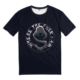Мужская футболка 3D с принтом Shroud в Курске, 100% полиэфир | прямой крой, круглый вырез горловины, длина до линии бедер | Тематика изображения на принте: michael «shroud» grzesiek | pubg | twitch | блогер | стример | шрауд