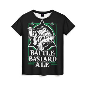 Женская футболка 3D с принтом Battletoads в Курске, 100% полиэфир ( синтетическое хлопкоподобное полотно) | прямой крой, круглый вырез горловины, длина до линии бедер | ale | bastard | battle toads | toad | битва жаб | жаба | эль