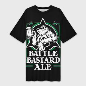 Платье-футболка 3D с принтом Battletoads в Курске,  |  | Тематика изображения на принте: ale | bastard | battle toads | toad | битва жаб | жаба | эль