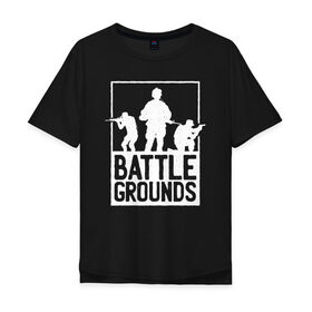 Мужская футболка хлопок Oversize с принтом Battlefield в Курске, 100% хлопок | свободный крой, круглый ворот, “спинка” длиннее передней части | 