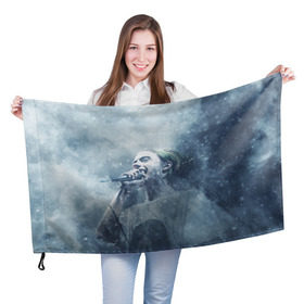 Флаг 3D с принтом Пошлая Молли в Курске, 100% полиэстер | плотность ткани — 95 г/м2, размер — 67 х 109 см. Принт наносится с одной стороны | зима | молли | пошлая молли | реп | снег
