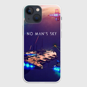 Чехол для iPhone 13 mini с принтом NO MANS SKY в Курске,  |  | Тематика изображения на принте: game | hill | hills | mounatin | mounatins | nms | no mans sky | planet | rock | rocks | sky | snow | space | winter | игры | планеты