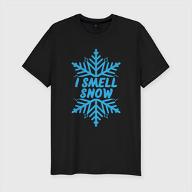 Мужская футболка премиум с принтом Пахнет снегом в Курске, 92% хлопок, 8% лайкра | приталенный силуэт, круглый вырез ворота, длина до линии бедра, короткий рукав | 2019 | дед мороз | дом | елка | желание | животные | зима | кабан | милый | мороз | настроение | новый год | пеппа | подарок | позитив | поросенок | праздник | радость | рождество | санта клаус | свинка