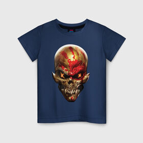 Детская футболка хлопок с принтом Five Finger Death Punch в Курске, 100% хлопок | круглый вырез горловины, полуприлегающий силуэт, длина до линии бедер | 5fdp | ffdp | five finger death punch | got your six | groove metal | metal | rock | skull | грув метал | рок