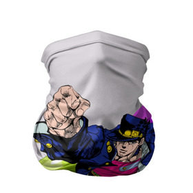 Бандана-труба 3D с принтом Jojo Jotaro в Курске, 100% полиэстер, ткань с особыми свойствами — Activecool | плотность 150‒180 г/м2; хорошо тянется, но сохраняет форму | adventure | anime | bizzare | jo jo | jojo | logo | manga | аниме | араки | ахегао | джо | джо джо | джоджо | жижа | жожа | жожо | йойо | лого | манга | мульт | мультфильм | отаку | сериал | символ | хирохико | юри | яой