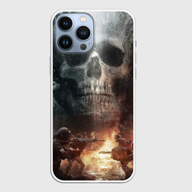 Чехол для iPhone 13 Pro Max с принтом Battlefield Череп в Курске,  |  | battlefield | ак 47 | батла | баттл | война | огонь | омон | оружие | перестрелка | стрелялка | череп
