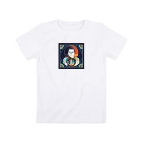 Детская футболка хлопок с принтом Musk Icon в Курске, 100% хлопок | круглый вырез горловины, полуприлегающий силуэт, длина до линии бедер | Тематика изображения на принте: elon | elon musk | sapcex | tesla | илон маск | наука