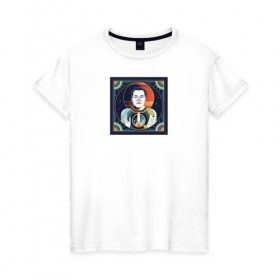 Женская футболка хлопок с принтом Musk Icon в Курске, 100% хлопок | прямой крой, круглый вырез горловины, длина до линии бедер, слегка спущенное плечо | elon | elon musk | sapcex | tesla | илон маск | наука
