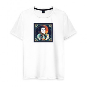 Мужская футболка хлопок с принтом Musk Icon в Курске, 100% хлопок | прямой крой, круглый вырез горловины, длина до линии бедер, слегка спущенное плечо. | elon | elon musk | sapcex | tesla | илон маск | наука