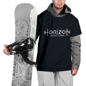 Накидка на куртку 3D с принтом HORIZON ZERO DAWN в Курске, 100% полиэстер |  | aloy | game | horizon zero dawn | hunter | machine | mecha | robot | snow | spear | the frozen wilds | weapon | игры | постапокалипсис | роботы | фентези | элой
