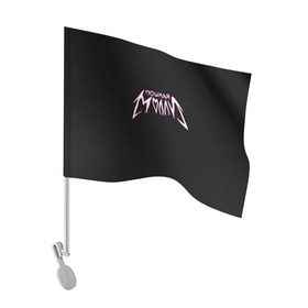 Флаг для автомобиля с принтом Пошлая Молли в Курске, 100% полиэстер | Размер: 30*21 см | 3d | группа | для девчонок | исполнители | лого | логотип | музыка | надпись | радио хит