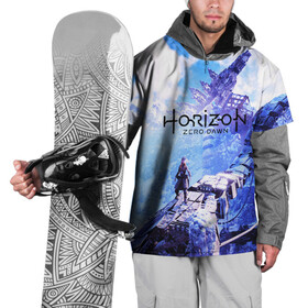 Накидка на куртку 3D с принтом Horizon Zero Dawn в Курске, 100% полиэстер |  | aloy | game | horizon zero dawn | hunter | machine | mecha | robot | snow | spear | the frozen wilds | weapon | игры | постапокалипсис | роботы | фентези | элой