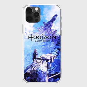 Чехол для iPhone 12 Pro Max с принтом Horizon Zero Dawn в Курске, Силикон |  | Тематика изображения на принте: aloy | game | horizon zero dawn | hunter | machine | mecha | robot | snow | spear | the frozen wilds | weapon | игры | постапокалипсис | роботы | фентези | элой