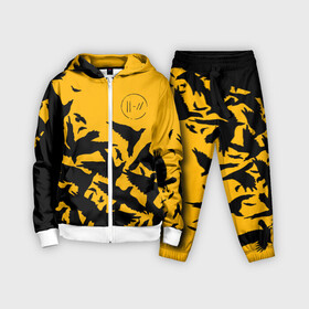 Детский костюм 3D с принтом TWENTY ONE PILOTS | 21 PILOTS | TOP в Курске,  |  | 21 pilots | 21p | crow | logo | music | rock | top | trench | twenty one pilots | вороны | группа | лого | музыка | рок