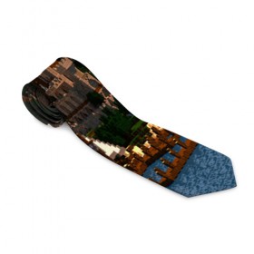 Галстук 3D с принтом Minecraft в Курске, 100% полиэстер | Длина 148 см; Плотность 150-180 г/м2 | Тематика изображения на принте: blade | blocks | creeper | cubes | game | ken | minecraft | mobs | sword | игры | крипер | майн крафт | майнкрафт | моб