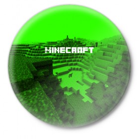 Значок с принтом Minecraft в Курске,  металл | круглая форма, металлическая застежка в виде булавки | blade | blocks | creeper | cubes | game | ken | minecraft | mobs | sword | игры | крипер | майн крафт | майнкрафт | моб