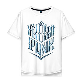 Мужская футболка хлопок Oversize с принтом Логотип Фростпанк в Курске, 100% хлопок | свободный крой, круглый ворот, “спинка” длиннее передней части | frostpunk | фростпанк