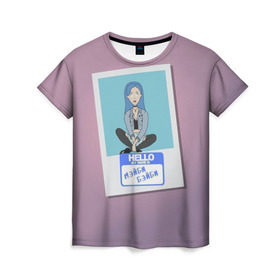 Женская футболка 3D с принтом Френдзона Мэйби в Курске, 100% полиэфир ( синтетическое хлопкоподобное полотно) | прямой крой, круглый вырез горловины, длина до линии бедер | бойчик | группа | музыка | мультяшка | мэйби | песни | подростки | поп панк | френдзона