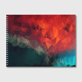 Альбом для рисования с принтом Краски Абстракт в Курске, 100% бумага
 | матовая бумага, плотность 200 мг. | абстракт | горы | градиент | краски | красный | кружево | кубики