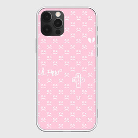 Чехол для iPhone 12 Pro Max с принтом Lil Peep pink pattern в Курске, Силикон |  | Тематика изображения на принте: benz truck | girls | gustav ahr | heart | hip hop | lil | lil peep | look at the sky tonight | love | peep | rap | rose | лил | лилпип | паттерн | пип | рэп | хип хоп | эмо | эмо реп