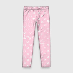 Детские леггинсы 3D с принтом Lil Peep pink pattern в Курске, полиэстер 85%, спандекс 15% | эластичный пояс, зауженный крой | benz truck | girls | gustav ahr | heart | hip hop | lil | lil peep | look at the sky tonight | love | peep | rap | rose | лил | лилпип | паттерн | пип | рэп | хип хоп | эмо | эмо реп