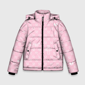 Зимняя куртка для мальчиков 3D с принтом Lil Peep pink pattern в Курске, ткань верха — 100% полиэстер; подклад — 100% полиэстер, утеплитель — 100% полиэстер | длина ниже бедра, удлиненная спинка, воротник стойка и отстегивающийся капюшон. Есть боковые карманы с листочкой на кнопках, утяжки по низу изделия и внутренний карман на молнии. 

Предусмотрены светоотражающий принт на спинке, радужный светоотражающий элемент на пуллере молнии и на резинке для утяжки | benz truck | girls | gustav ahr | heart | hip hop | lil | lil peep | look at the sky tonight | love | peep | rap | rose | лил | лилпип | паттерн | пип | рэп | хип хоп | эмо | эмо реп