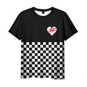 Мужская футболка 3D с принтом ФРЕНДЗОНА в Курске, 100% полиэфир | прямой крой, круглый вырез горловины, длина до линии бедер | friend | zone | бойчик | бутылочка | бэйби | вечеринка | вписке | клетка | мэйби | панк | пижамная | поп | розовый | сердечко | сердце | ска | флирт | френдзона | хэш | школьная