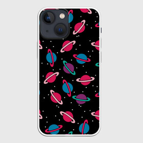 Чехол для iPhone 13 mini с принтом Просто Космос в Курске,  |  | galaxy | planet | planets | saturn | space | star | stars | галактика | галактики | звезда | звезды | кольца | космические | космический | космонавт | космонавты | космос | планета | планеты | просто | сатурн | сатурна