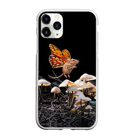 Чехол для iPhone 11 Pro Max матовый с принтом Hover в Курске, Силикон |  | Тематика изображения на принте: chipmunk | lisa ericson | бабочка | грибы | мышка | мышь