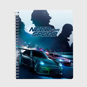 Тетрадь с принтом Need for Speed в Курске, 100% бумага | 48 листов, плотность листов — 60 г/м2, плотность картонной обложки — 250 г/м2. Листы скреплены сбоку удобной пружинной спиралью. Уголки страниц и обложки скругленные. Цвет линий — светло-серый
 | need for speed | nfs | авто | вип | гонки | жажда скорости | класс | машины | симулятор | чемпион