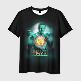 Мужская футболка 3D с принтом USYK в Курске, 100% полиэфир | прямой крой, круглый вырез горловины, длина до линии бедер | usyk | wbc | боец | бокс | боксер | украина | усик | чемпион
