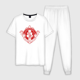 Мужская пижама хлопок с принтом Liverpool FC в Курске, 100% хлопок | брюки и футболка прямого кроя, без карманов, на брюках мягкая резинка на поясе и по низу штанин
 | 