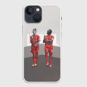 Чехол для iPhone 13 mini с принтом Liverpool в Курске,  |  | firmino | lfc | liverpool | liverpool fc | mane | shaqiri | ливерпуль | фирмино | фк | футбол | футбольный клуб англии | шакири