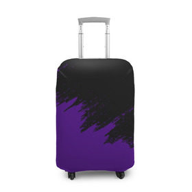 Чехол для чемодана 3D с принтом КРАСКА И НИЧЕГО ЛИШНЕГО! в Курске, 86% полиэфир, 14% спандекс | двустороннее нанесение принта, прорези для ручек и колес | color | dirty | purple | texture | yellow.paints | брызги | брызги красок | желтый | краски | текстура | фиолетовый