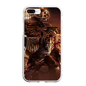 Чехол для iPhone 7Plus/8 Plus матовый с принтом Warhammer в Курске, Силикон | Область печати: задняя сторона чехла, без боковых панелей | 40000 | 40k | fantasy | total | war | битва | вархаммер | войны | игра | молот | солдат | ультрамарины