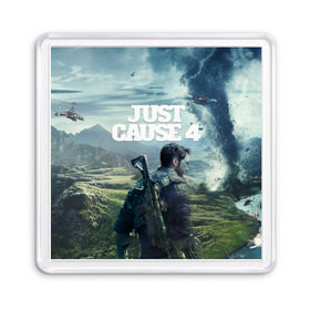 Магнит 55*55 с принтом Just Cause 4 в Курске, Пластик | Размер: 65*65 мм; Размер печати: 55*55 мм | Тематика изображения на принте: just cause