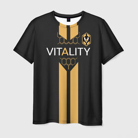 Мужская футболка 3D с принтом FUT FIFA Vitality team 2019 в Курске, 100% полиэфир | прямой крой, круглый вырез горловины, длина до линии бедер | champions league | fifa | game. easports | team | ultimate | лига | фифа | чемпионов