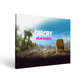 Холст прямоугольный с принтом FAR CRY NEW DAWN в Курске, 100% ПВХ |  | action | far cry | far cry new dawn | game | gamer | montana | player | shooter | usa | врата эдема | знак | игра | культ | секта | символ | символика | шутер | эдем