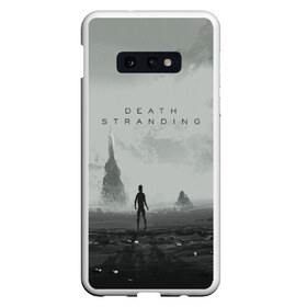 Чехол для Samsung S10E с принтом DEATH STRANDING в Курске, Силикон | Область печати: задняя сторона чехла, без боковых панелей | bridges | death stranding | game | hideo kojima | kojima productions | man | norman reedus | scar | sony interactive entertainment | suit | tie | игры | кодзима