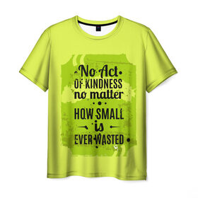 Мужская футболка 3D с принтом No Act в Курске, 100% полиэфир | прямой крой, круглый вырез горловины, длина до линии бедер | мода | мотивация | настроения | позитив | прикол | пятна | тренд | яркие