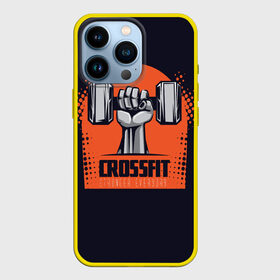 Чехол для iPhone 13 Pro с принтом Crossfit в Курске,  |  | Тематика изображения на принте: мода | мотивация | настроения | позитив | прикол | пятна | тренд | яркие