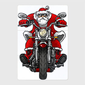 Магнитный плакат 2Х3 с принтом Санта на байке в Курске, Полимерный материал с магнитным слоем | 6 деталей размером 9*9 см | art | new year | santa | арт | байк | байкер | дед мороз | мороз | мотоцикл | на бацке | новогодний | новый год | рисунок | санта клаус
