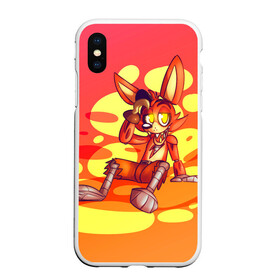 Чехол для iPhone XS Max матовый с принтом FNAF Foxy в Курске, Силикон | Область печати: задняя сторона чехла, без боковых панелей | five | five nights at freddys | fnaf | fox | foxy | freddy | nights | лис | ночь | пират | пять ночей с фредди | фнаф | фредди