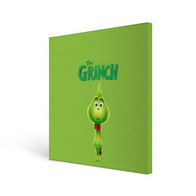 Холст квадратный с принтом The Grinch в Курске, 100% ПВХ |  | grinch | гринч | новый год | рождество