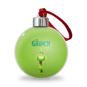 Ёлочный шар с принтом The Grinch в Курске, Пластик | Диаметр: 77 мм | Тематика изображения на принте: grinch | гринч | новый год | рождество