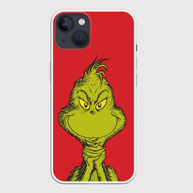 Чехол для iPhone 13 с принтом Grinch в Курске,  |  | Тематика изображения на принте: grinch | гринч | новый год | рождество