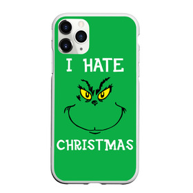 Чехол для iPhone 11 Pro матовый с принтом I hate christmas в Курске, Силикон |  | Тематика изображения на принте: grinch | гринч | новый год | рождество