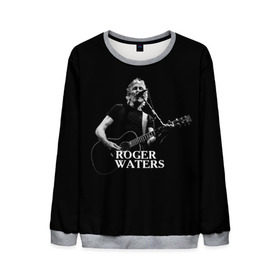 Мужской свитшот 3D с принтом Roger Waters, Pink Floyd в Курске, 100% полиэстер с мягким внутренним слоем | круглый вырез горловины, мягкая резинка на манжетах и поясе, свободная посадка по фигуре | Тематика изображения на принте: roger waters | джордж уотерс | композитор | певец | поэт