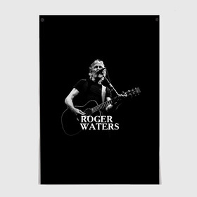 Постер с принтом Roger Waters, Pink Floyd в Курске, 100% бумага
 | бумага, плотность 150 мг. Матовая, но за счет высокого коэффициента гладкости имеет небольшой блеск и дает на свету блики, но в отличии от глянцевой бумаги не покрыта лаком | roger waters | джордж уотерс | композитор | певец | поэт